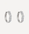 Astley Clarke 14ct White Gold Medium Interstellar Diamond Hoop Earrings In White Gold