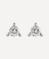 DINNY HALL SILVER GEM DROP WHITE SAPPHIRE STUD EARRINGS,000705718