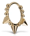 Maria Tash 8mm Triple Spike Granulated Hoop Earring In Gold