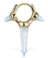Maria Tash Single 6.5mm Yellow Gold Triple Long Opal Spike Clicker Earring