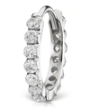 Maria Tash 8mm Invisible Set Diamond Eternity Hoop Earring In White Gold