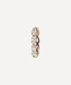 Maria Tash 18ct 6.5mm Invisible Set Diamond Marquise Eternity Single Hoop Earring In Rose Gold