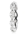 Maria Tash 9.5mm Invisible Set Diamond Marquise Eternity Hoop Earring In White Gold