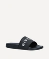 GIVENCHY LOGO RUBBER SLIDERS,000635324