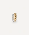 Maria Tash 18ct 8mm Invisible Set Large Diamond Eternity Single Hoop Earring In Gold