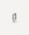 Maria Tash 8mm Invisible Set Large Diamond Eternity Hoop Earring In White Gold