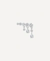 MARIA TASH MARIA TASH 18CT 11MM INVISIBLE SET DIAMOND CRESCENDO BAR STUD EARRING LEFT,000713717