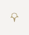 Maria Tash 9.5mm Triple Long Spike Diamond Eternity Hoop Earring In Gold