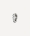 Maria Tash 5mm Invisible Set Diamond Eternity Hoop Earring In White Gold