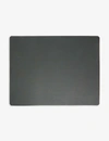Lind Dna Nupo Leather Placemat 45cm X 35cm In Dark Green