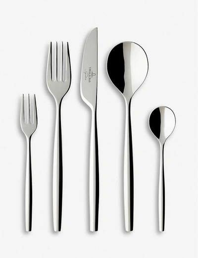 VILLEROY & BOCH SILVER METROCHIC STAINLESS STEEL CUTLERY SET 30 PIECES,27348980
