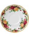 ROYAL ALBERT ROYAL ALBERT WHITE, RED AND GREEN OLD COUNTRY ROSES TEA SAUCER 13CM,16176393