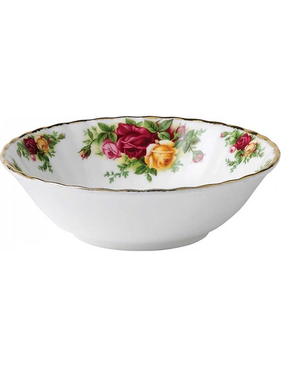ROYAL ALBERT ROYAL ALBERT WHITE, RED AND GREEN OLD COUNTRY ROSES CHINA CEREAL BOWL 16CM,16176287