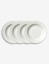 VERA WANG WEDGWOOD VERA WANG @ WEDGWOOD PERFECT WHITE SOUP PLATE SET OF FOUR,26218307