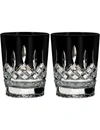 Waterford Lismore Black Double Old Fashioned, Set Of 2