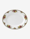 ROYAL ALBERT ROYAL ALBERT WHITE, RED AND GREEN OLD COUNTRY ROSES CHINA OVAL DISH 33CM,16176348