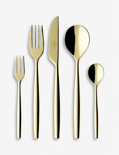Villeroy & Boch Metrochic D'or 30-piece Cutlery Set In Gold