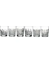 WATERFORD LISMORE CONNOISSEUR HERITAGE DOUBLE OLD FASHIONED TUMBLERS SET OF SIX,538-10010-40025987