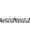 Waterford Connoisseur Set Of 6 Lead Crystal Double Old Fashioned Glasses