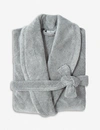 Yves Delorme Womens Platine Étoile Large Terry Bath Robe In Platine