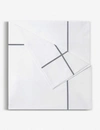 Yves Delorme Silver Athena Cotton-percale Duvet Cover Double In Silver