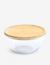 PEBBLY MIXING BOWL WITH BAMBOO LID 2.6L,R00073982