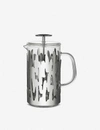 ALESSI ALESSI NOCOLOR BARK STAINLESS STEEL AND GLASS PRESS FILTER COFFEE AND INFUSION MAKER 72ML,37201615