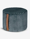 MISSONI MISSONI HOME COOMBA VELVET CYLINDRICAL POUF 30CM,37978942