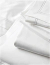 The White Company White Symons Double-row Cord Egyptian Cotton Flat Sheet Emperor Size 320x290cm Emperor In White