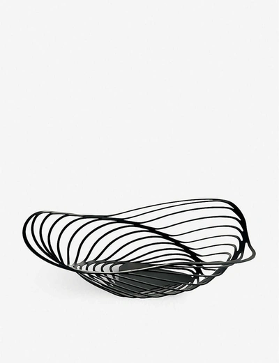 Alessi Trinity Epoxy Resin-coated Steel Centrepiece 43cm In Black