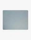 Lind Dna Nupo Rectangle Leather Placemat In Light Blue