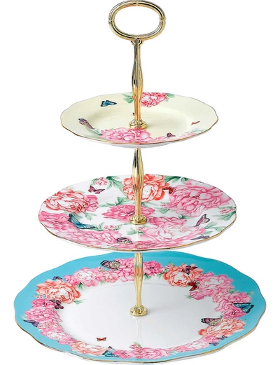 ROYAL ALBERT MIRANDA KERR THREE-TIER BONE CHINA CAKE STAND,41049136