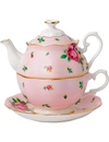 ROYAL ALBERT ROYAL ALBERT NEW COUNTRY ROSES TEA FOR ONE SET,53178879