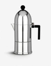 Alessi Black La Cupola Three-cup Espresso Coffee Maker In Black