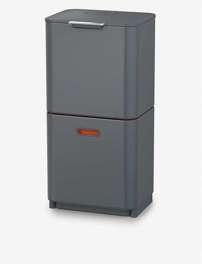 Joseph Joseph Totem Max 60l Waste And Recycling Bin In Gray