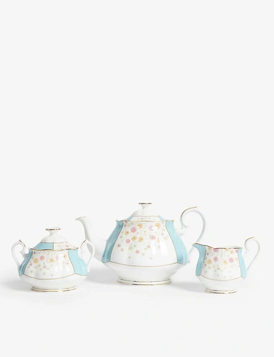 Royal Albert 100 Years Of  1930 Mint Deco Teapot Set