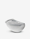 Alessi Parmenide Grater With Cheese Cellar In Ghiaccio