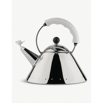 Alessi Stainless Steel Kettle 1.5l In White
