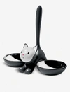 ALESSI ALESSI BLACK TIGRITO STAINLESS-STEEL CAT BOWL 28CM,76082412