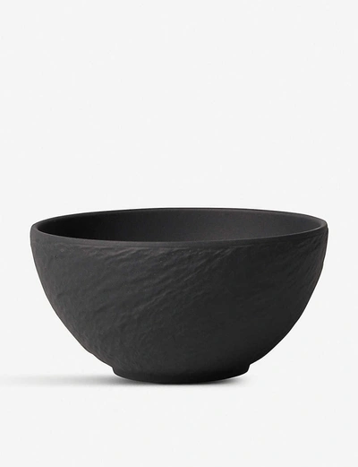Villeroy & Boch Ack Manufacture Rock Porcelain Bowl 14cm In Black