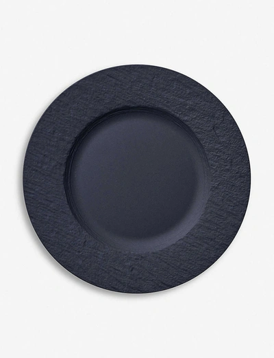 VILLEROY & BOCH VILLEROY & BOCH BLACK MANUFACTURE ROCK PORCELAIN BREAKFAST PLATE 22CM,22358020