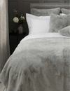 The White Company Super-soft Faux-fur Throw 140cm X 250cm In Dove Grey