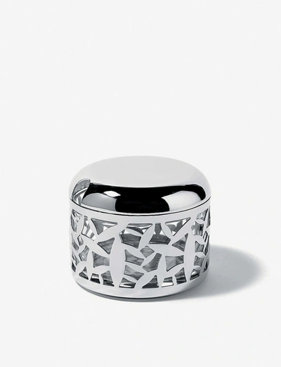 Alessi Cactus Cut-out Cheese Cellar In Silver