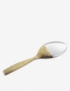 ALESSI ALESSI NOCOLOR DRESSED 24CT GOLD-PLATED STAINLESS STEEL SERVING SPOON,80048695