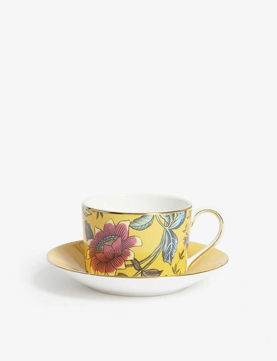Wedgwood Wonderlust Yellow Tonquin Teacup And Saucer