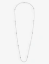 THE WHITE COMPANY SILVER-PLATED CUBIC ZIRCONIA NECKLACE,R03635799