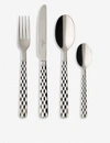 VILLEROY & BOCH VILLEROY & BOCH SILVER BOSTON 24-PIECE STAINLESS STEEL CUTLERY SET,23057801