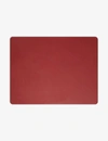 LIND DNA LIND DNA RED NUPO RECTANGLE LEATHER PLACEMAT,13053742