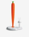 Alessi White Bunny & Carrot Kitchen Roll Holder In White