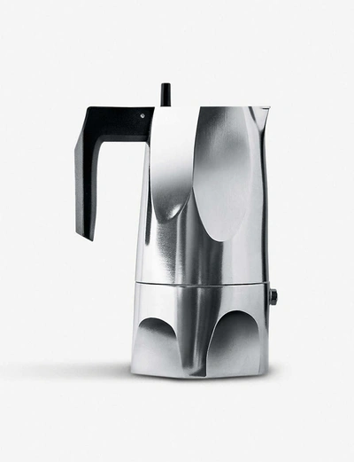 Alessi Ossidiana Aluminium Casting Espresso Coffee Maker 17.5cm In Nocolor